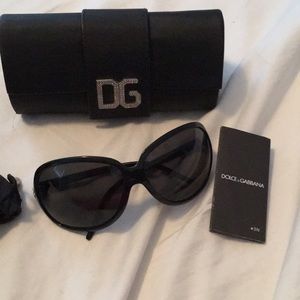 D&G Sunglasses-black and rhinestone